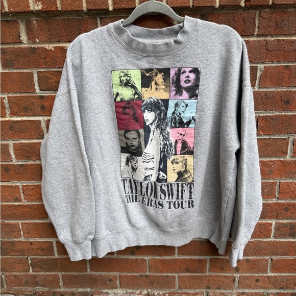 Taylor Swift Eras Sweatshirt Gray Size Large - Picture 5 of 5